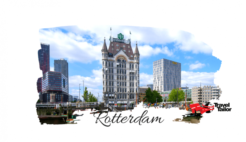 Hotelul New York  Rotterdam transpus in culorile portelanului Delft