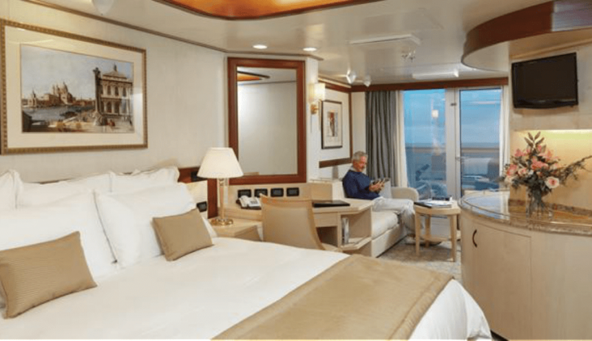 Croaziere de lux in jurul lumii 2019 - Cabina suite cu balcon