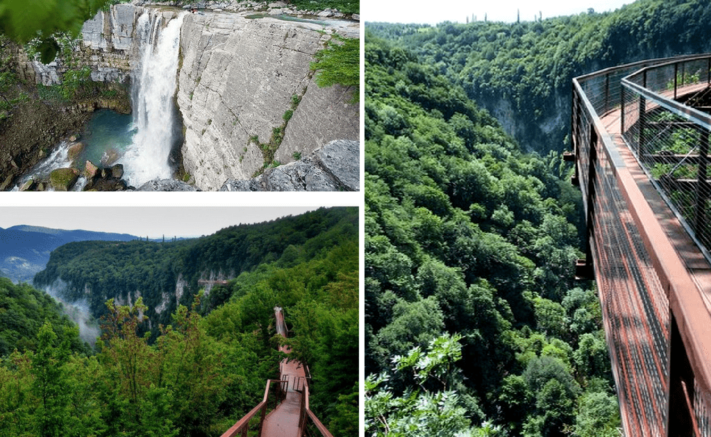 Obiective turistice Kutaisi - Canionul Okatse si Cascada Kinchkha