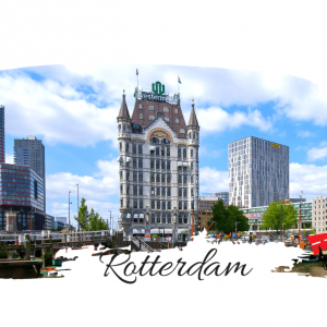 Hotelul New York  Rotterdam transpus in culorile portelanului Delft