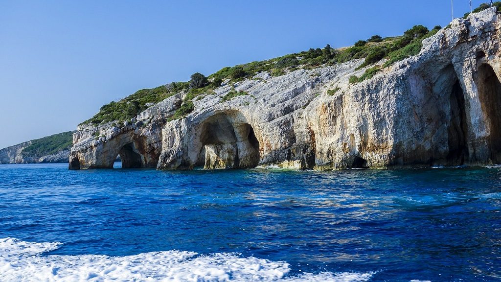 Insula Zakynthos, Grecia - pesterile albastre