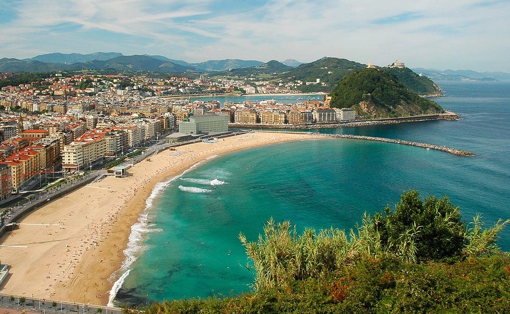 Obiective turistice San Sebastian - Plaja La Zurriola